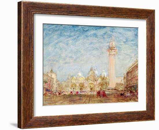 Saint Mark's Square in Venice-Felix Ziem-Framed Giclee Print