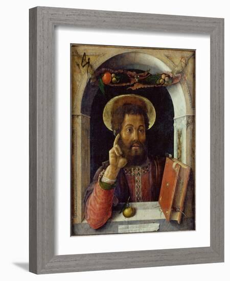 Saint Mark the Evangelist, C.1447 (Oil on Wood)-Andrea Mantegna-Framed Giclee Print