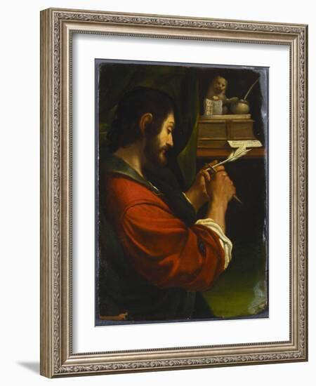 Saint Mark-Guercino (Giovanni Francesco Barbieri)-Framed Giclee Print