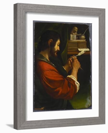 Saint Mark-Guercino (Giovanni Francesco Barbieri)-Framed Giclee Print