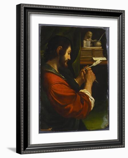 Saint Mark-Guercino (Giovanni Francesco Barbieri)-Framed Giclee Print