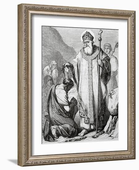 Saint Martial Was the First Bishop of Limoges in Today's France. Died 1st or 3rd Centuries.-Tomás Capuz Alonso-Framed Giclee Print