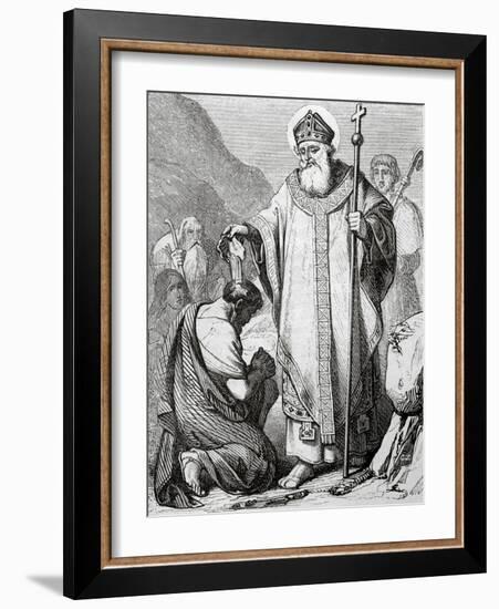Saint Martial Was the First Bishop of Limoges in Today's France. Died 1st or 3rd Centuries.-Tomás Capuz Alonso-Framed Giclee Print