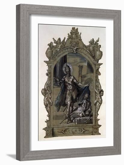 Saint Martin and a Beggar, 1596-Bartholomeus Spranger-Framed Giclee Print
