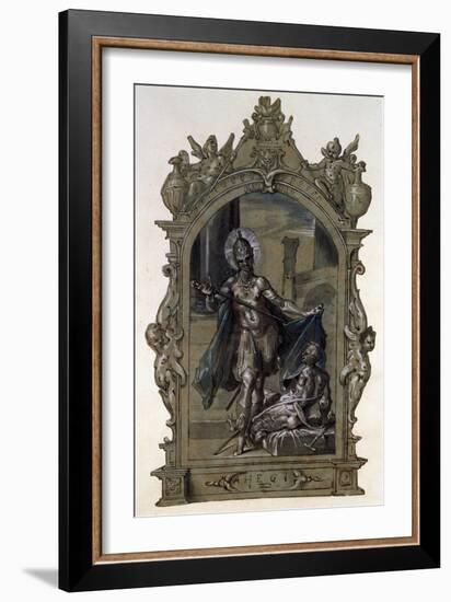 Saint Martin and a Beggar, 1596-Bartholomeus Spranger-Framed Giclee Print