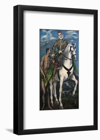 Saint Martin and the Begger, c.1597-99-El Greco-Framed Art Print