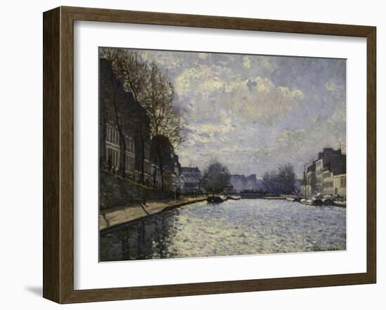 Saint-Martin Canal, c.1870-Alfred Sisley-Framed Giclee Print