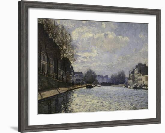 Saint-Martin Canal, c.1870-Alfred Sisley-Framed Giclee Print