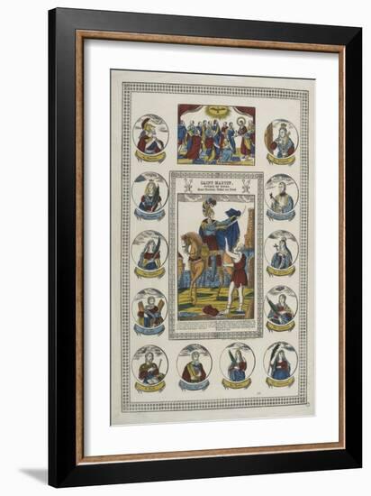 Saint Martin, évêque de Tours-null-Framed Giclee Print