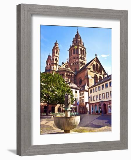 Saint Martin's Cathedral, Mainz, Germany-Miva Stock-Framed Photographic Print