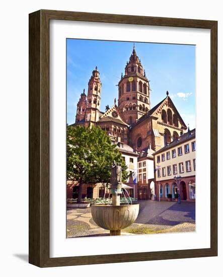 Saint Martin's Cathedral, Mainz, Germany-Miva Stock-Framed Photographic Print