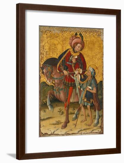 Saint Martin Sharing his Cloak-Blasco de Granen-Framed Giclee Print