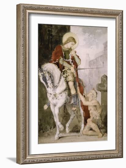 Saint Martin-Gustave Moreau-Framed Giclee Print