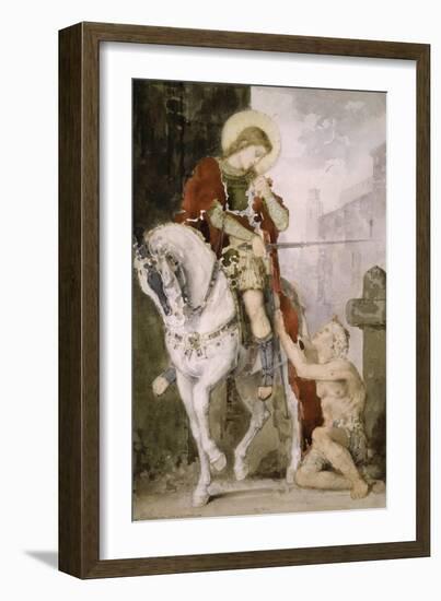 Saint Martin-Gustave Moreau-Framed Giclee Print