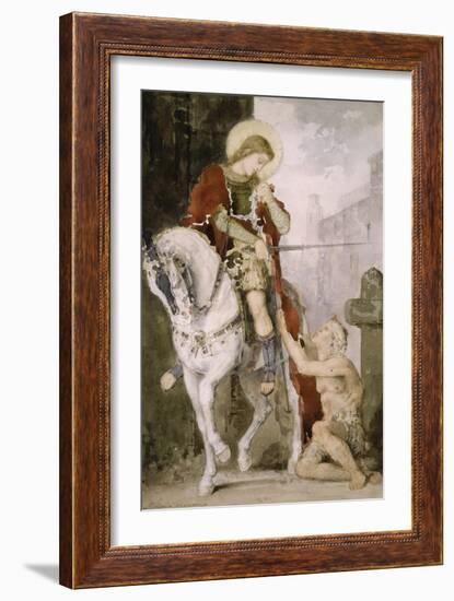 Saint Martin-Gustave Moreau-Framed Giclee Print