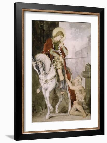 Saint Martin-Gustave Moreau-Framed Giclee Print