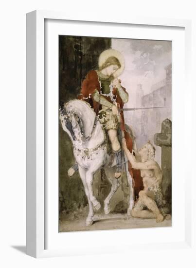 Saint Martin-Gustave Moreau-Framed Giclee Print