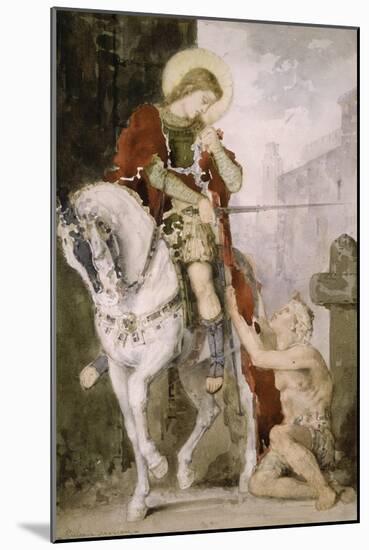 Saint Martin-Gustave Moreau-Mounted Giclee Print