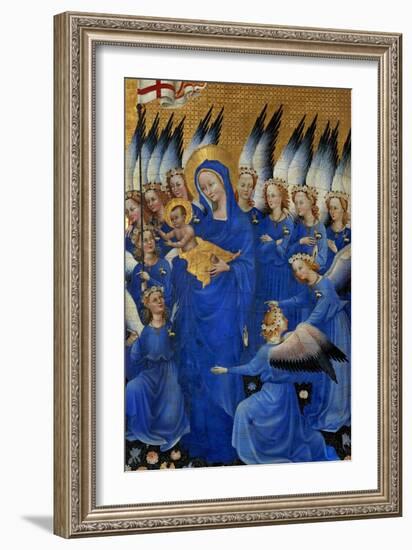 Saint Mary and the Choir of Angels, from the Wilton Diptych-null-Framed Giclee Print