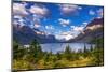 Saint Mary Lake and Wild Goose Island, Glacier National Park, Montana-Russ Bishop-Mounted Photographic Print