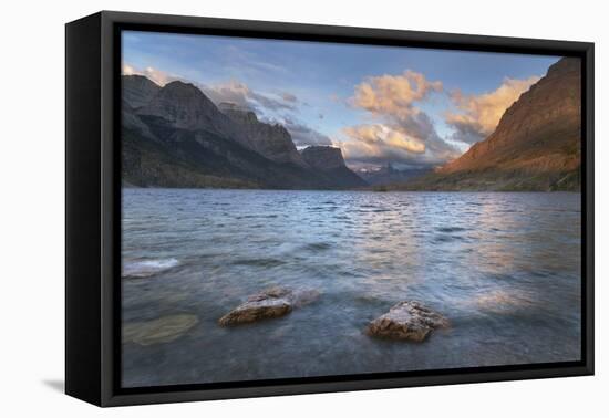 Saint Mary Lake at sunrise, Glacier National Park, Montana.-Alan Majchrowicz-Framed Premier Image Canvas