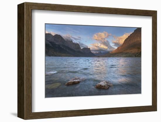 Saint Mary Lake at sunrise, Glacier National Park, Montana.-Alan Majchrowicz-Framed Photographic Print