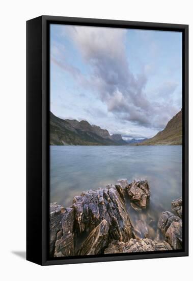 Saint Mary Lake, Glacier National Park, Montana.-Alan Majchrowicz-Framed Premier Image Canvas