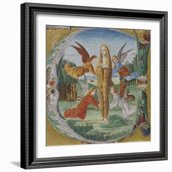 Saint Mary Magdalen Surrounded by Angels-Maestro del Salomone Wildenstein-Framed Giclee Print