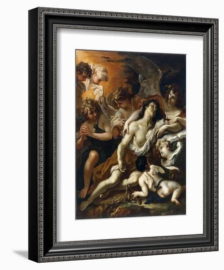 Saint Mary Magdalen Surrounded by Angels-Sebastiano Ricci-Framed Giclee Print