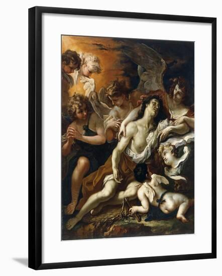 Saint Mary Magdalen Surrounded by Angels-Sebastiano Ricci-Framed Giclee Print