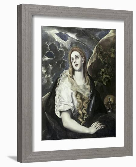 Saint Mary Magdalene in Penitence-El Greco-Framed Giclee Print