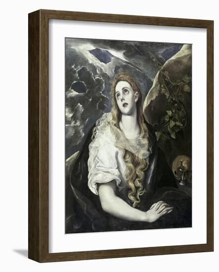 Saint Mary Magdalene in Penitence-El Greco-Framed Giclee Print