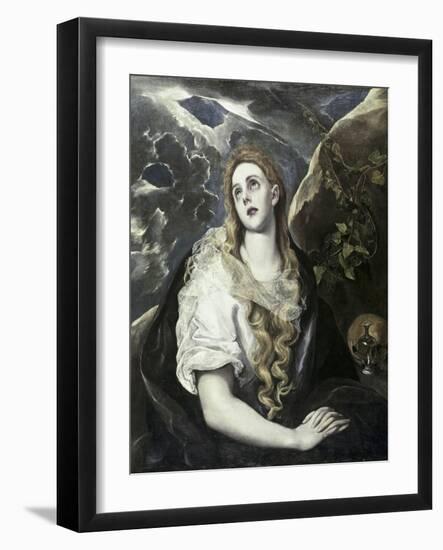 Saint Mary Magdalene in Penitence-El Greco-Framed Giclee Print