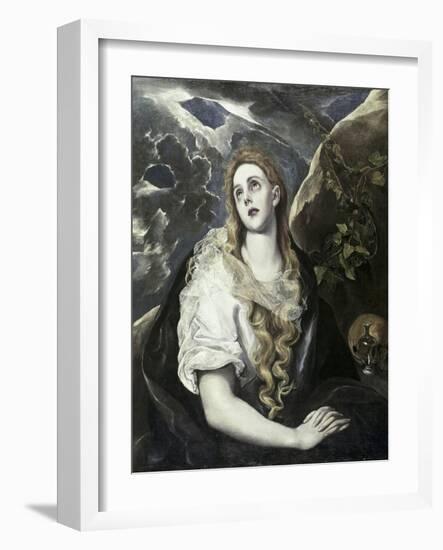 Saint Mary Magdalene in Penitence-El Greco-Framed Giclee Print