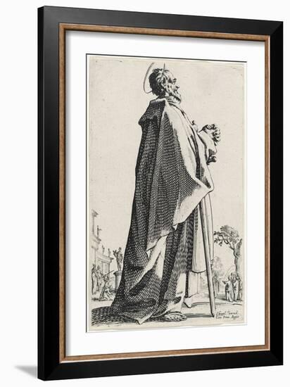 Saint Mathew from Les Grands Apôtres (The Large Apostles), 1631 (Etching)-Jacques Callot-Framed Giclee Print