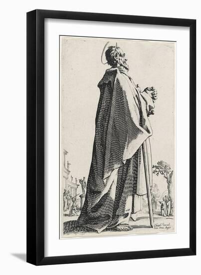 Saint Mathew from Les Grands Apôtres (The Large Apostles), 1631 (Etching)-Jacques Callot-Framed Giclee Print