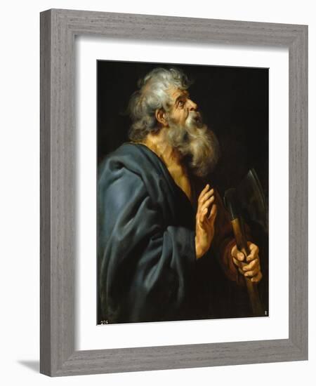 Saint Mathias, 1610-1612-Peter Paul Rubens-Framed Giclee Print