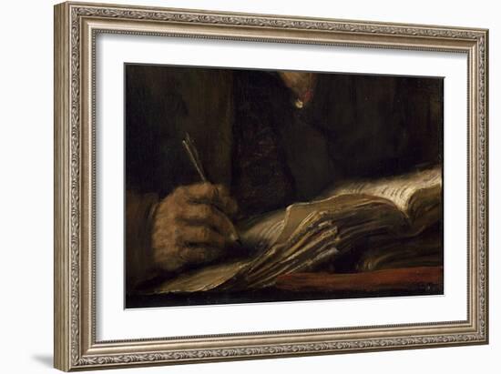 Saint Mathieu et l'Ange-Rembrandt van Rijn-Framed Giclee Print