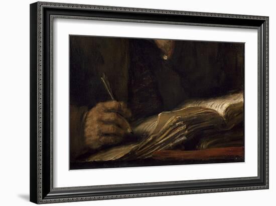 Saint Mathieu et l'Ange-Rembrandt van Rijn-Framed Giclee Print