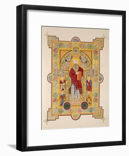 Saint Matthew, from a Facsimile Copy of the Book of Kells, Pub. by Day and Son-Irish School-Framed Giclee Print