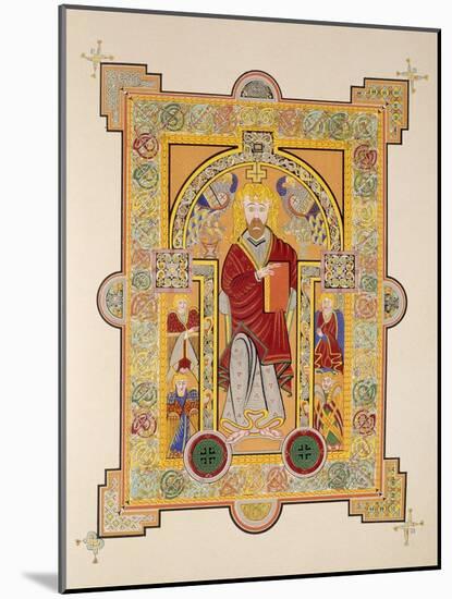 Saint Matthew, from a Facsimile Copy of the Book of Kells, Pub. by Day and Son-Irish School-Mounted Giclee Print