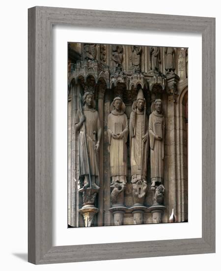 Saint Maurice, Saint Stephen, Pope Clement and Saint Lawrence-null-Framed Giclee Print