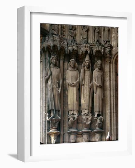 Saint Maurice, Saint Stephen, Pope Clement and Saint Lawrence-null-Framed Giclee Print