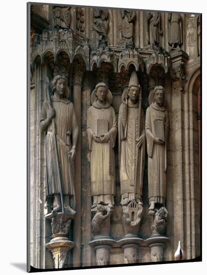 Saint Maurice, Saint Stephen, Pope Clement and Saint Lawrence-null-Mounted Giclee Print