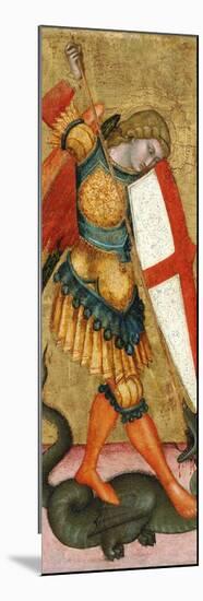 Saint Michael and the Dragon, 14th Century-null-Mounted Giclee Print