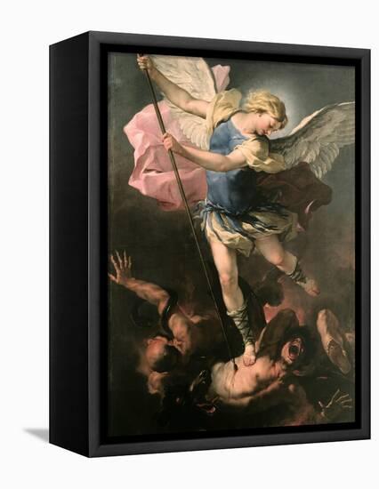 Saint Michael the Archangel, Ca 1663-Luca Giordano-Framed Premier Image Canvas