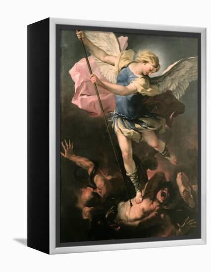 Saint Michael the Archangel, Ca 1663-Luca Giordano-Framed Premier Image Canvas