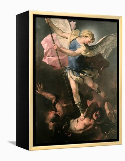 Saint Michael the Archangel, Ca 1663-Luca Giordano-Framed Premier Image Canvas