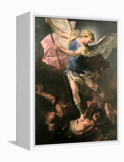 Saint Michael the Archangel, Ca 1663-Luca Giordano-Framed Premier Image Canvas