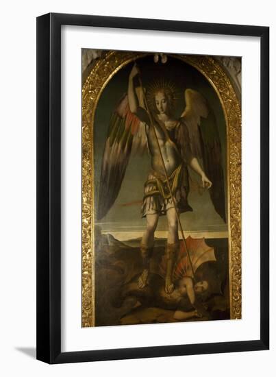 Saint Michael Triumphs over Devil-null-Framed Giclee Print